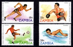 Zambia 1980 Sc#216/219 MOSCOW OLYMPIC GAMES 1980 Set (4) MNH