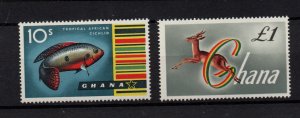 Ghana 1959-61 10/- & £ SG225 & 225A Mint LHM WS36916