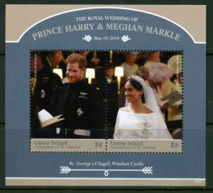 UNION ISLAND 2018  ROYAL WEDDING OF PRINCE HARRY & MEGHAN MARKLE S/S  MINT NH