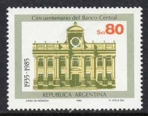 1047 - Argentina 1985 - The Central Bank - Buenos Aires - MNH Set