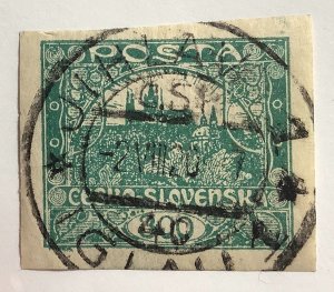 Czechoslovakia 1919 Scott 38 used - 300h,  Hradčany castle, Prague