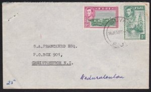 FIJI 1953 cover Suva to Australia..........................................A7812