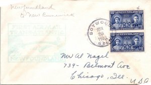 Newfoundland 1939 - First Airmail Transatlantic - Botwood - F70718