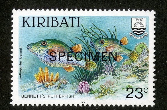 KIRIBATI 367 MNH SCV $4.00 BIN $2.00 MARINE LIFE