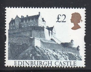 Great Britain Sc 1446 1992 £2 Edinburgh Castle stamp mint NH