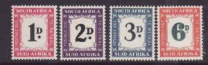 South Africa-Sc#J40-2,44- id9-unused NH short Postage Due set to the 6p-1950-52-