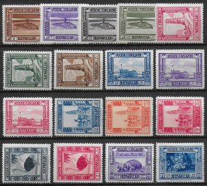 1935-38 Somalia Pittorica d. 14 MNH Sass. n. 213/228+30