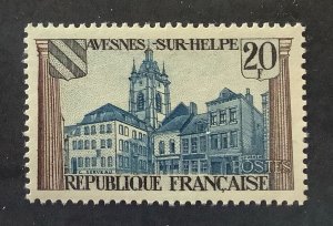 France 1959 Scott 935 used - 20fr,   Avernes sur Helpe