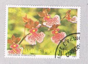 Saint Thomas and Prince Is 804f Used Oncidium nubigenum (BP1914)