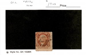 United States Postage Stamp, #R10c Used, 1862 Revenue (AB)