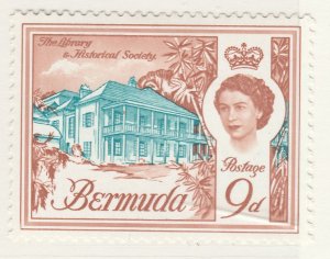 1962 British Colony Bermuda 9d MH* Stamp Historical Buildings A22P18F8921-