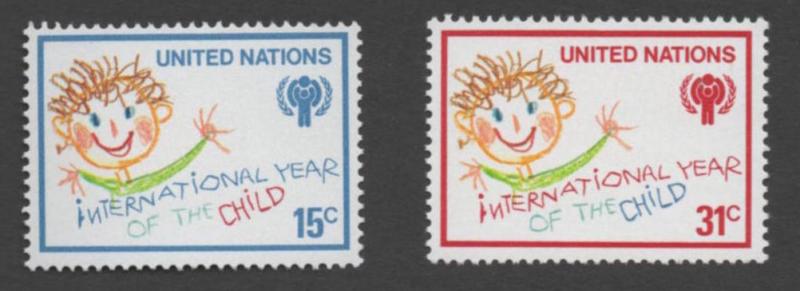 SCOTT   310-311  singles    MNH UN New York 1979