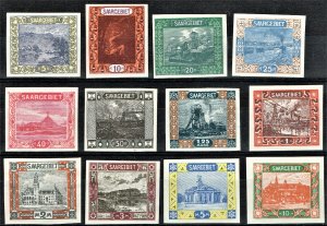 [sto377] SAAR 1921 Selection MNG IMPERFORATED **SEE PICTURES**