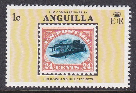 Anguilla #350 single F-VF Mint NH ** Sir Rowland Hill, Stamp on Stamp