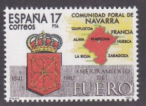 Spain # 2388, Navarra Autonomy, Mint NH