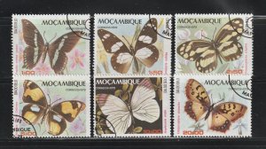 Mozambique 668-673 Set U Butterflies