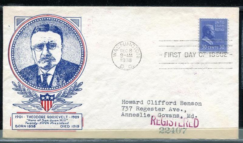 830-58 President Series Theodore Roosevelt, Clifford Prexie