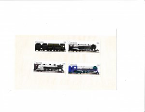 Sc1036/39a,1071/1074,1118/1121, Steam Locomotives Singles MNH