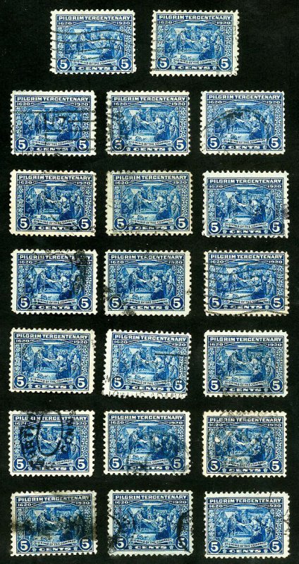 US Stamps # 550 Used F-VF Lot of 20x Scott Value $250.00