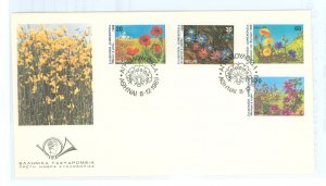 Greece 1669-72 1989 U/A FDC; wild flowers, plants, flora