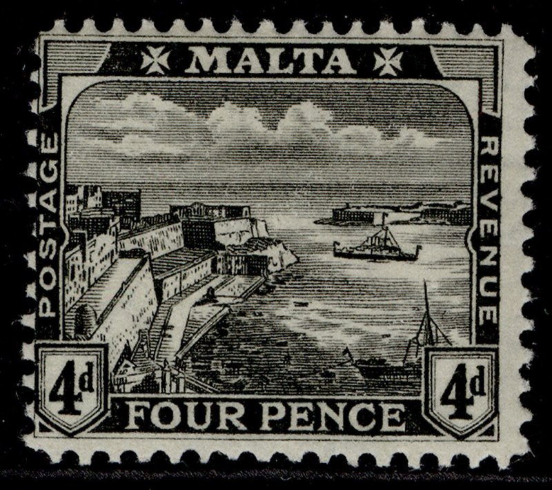 MALTA GV SG79a, 4d grey-black, LH MINT. Cat £45. 