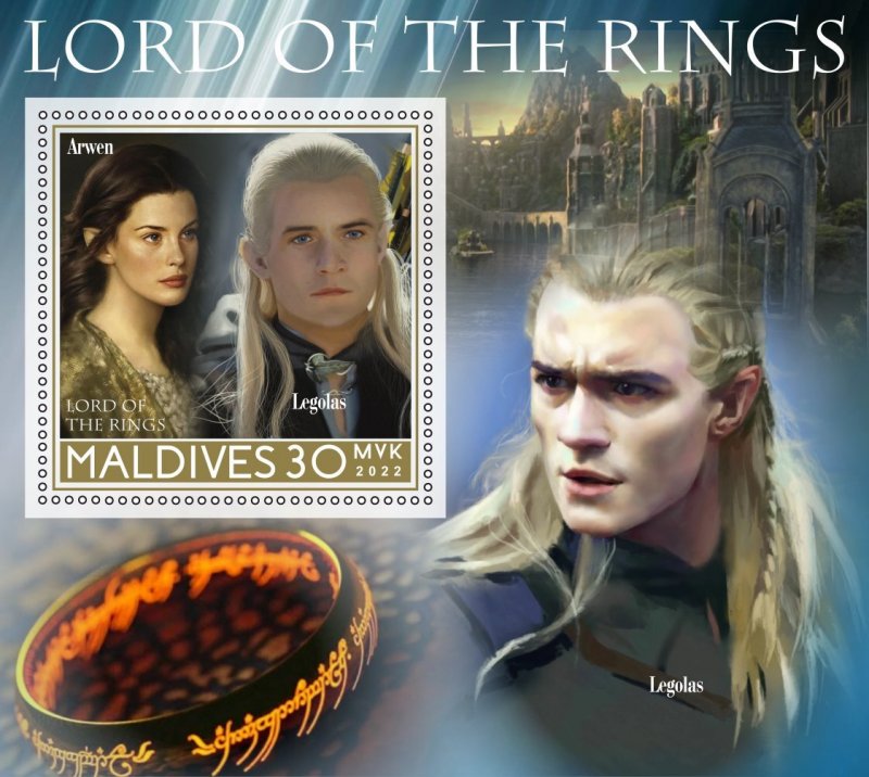 Stamps. Cinema. The Lord of the Rings 2022 year 6 sheets perforated MNH**