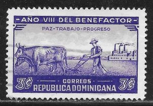 Dominican Republic 329: 3c Farmer, used, F-VF