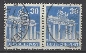 Germany AM-Post Scott # 649a, used, horiz. pair