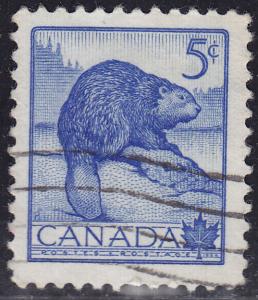 Canada 336 Canadian Beaver 1954