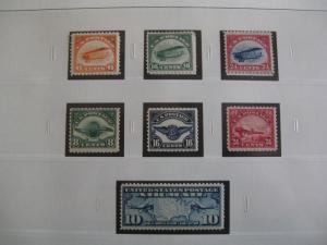 USA Nearly Complete Airmail Collection WITH ZEPPS - Mint & Hinged