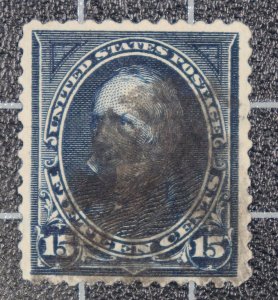 Scott 259 - 15 Cents Clay - Used - Nice Stamp - SCV - $65.00