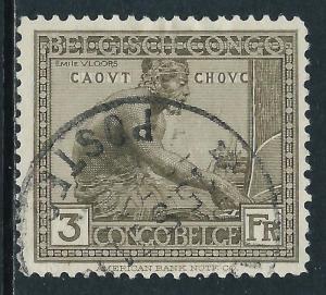 Belgian Congo, Sc #109, 3fr Used