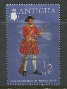 Antigua - Scott 307 - Uniforn Series -1973 - MH - Single 1/2c Stamp