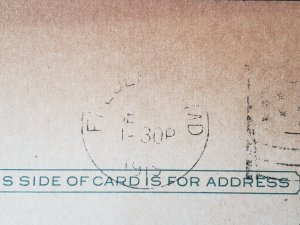 UX27. Jefferson, 1 cent, US Postal Cards.  Cancelled.VF cond.