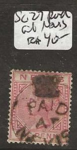 NEVIS  SG27  QV  1D   PAID AT NEVIS  SON  VFU       P0115C H