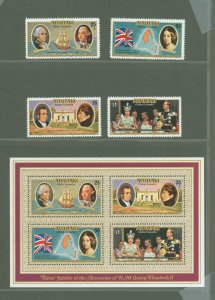 Aitutaki #148-151A  Single (Complete Set) (Queen)