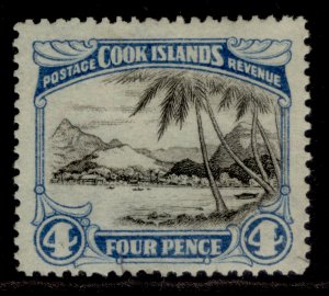 COOK ISLANDS GVI SG141, 4d black & blue, M MINT. 