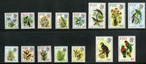 FIJI 305-19 (SHORT SET MISSING 320) SCV $26.05 BIN $13.00 BIRDS, FLOWERS