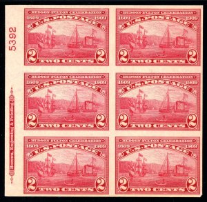 USAstamps Unused VF US 1909 Imperf Plate Block Scott 373 OG MNH SCV $375