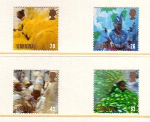 Great Britain Sc 1825-8 1998 Europa stamp set mint NH