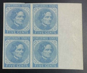 MOMEN: US STAMPS CSA #6 BLOCK MINT OG NH VF LOT #73920*