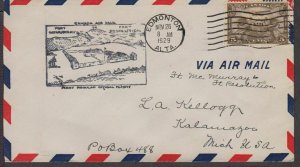 1929 Canada First Flight Airmail Service 519c Ft McMurray - Ft Resolution cachet