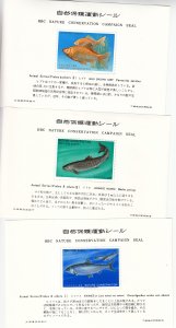 Japan: Nature Campaign Seal, Grp 5, Fishes & Other, S/S (S18993)