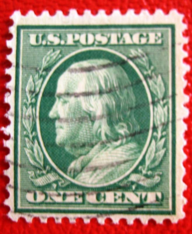 USA 331: 1c Franklin, single, used, F-VF