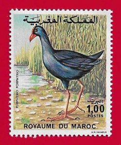 MOROCCO SCOTT#384 1976 1d WESTERN SWAMPHEN - MH