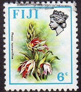 Fiji 310 - Used - 6c Phaius sp. Flower (1972) (cv $6.55)