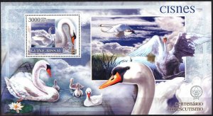 Guinea Bissau 2007 Birds Swans S/S MNH