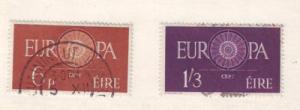 Ireland Sc 175-6 1960 Europa stamp set used