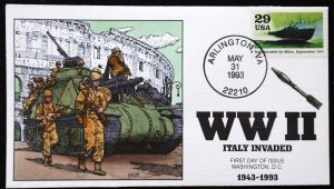 U.S. Used #2765f 29c WW II - 1943 1993 Collins First Day Cover (FDC)