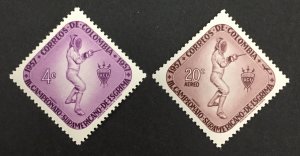 Colombia 1957 #679,c305, Fencing, MNH.